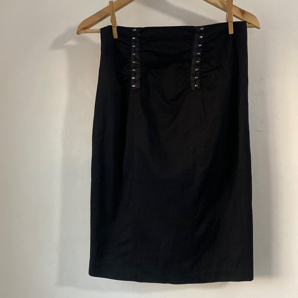 Bebe 4 Black Pencil Skirt